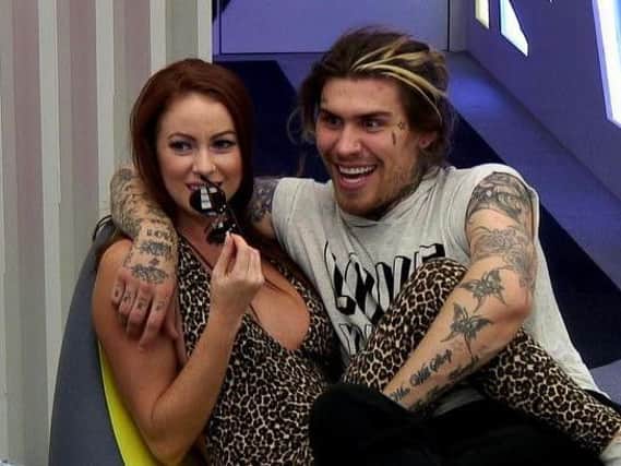 Laura Carter and Marco Pierre White Jr on Big Brother. (Photo: Channel 5).
