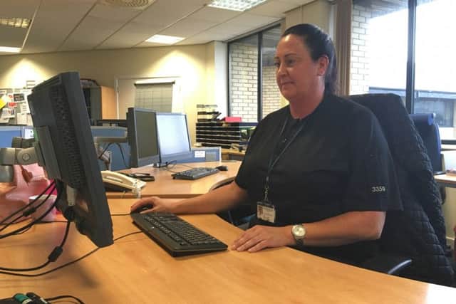South Yorkshire Police live-tweet incidents during the night of the England vs Russia match at Euro 2016, June 11. PC Nicola Millward monitors the incidents.