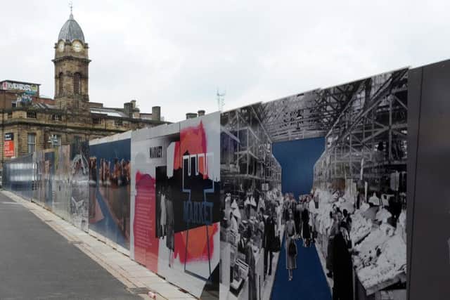 Artwork around the site of Sheffield Castle. Picture: Andrew Roe