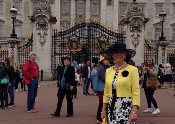 Helen Thorneloe at Buckingham Palace.