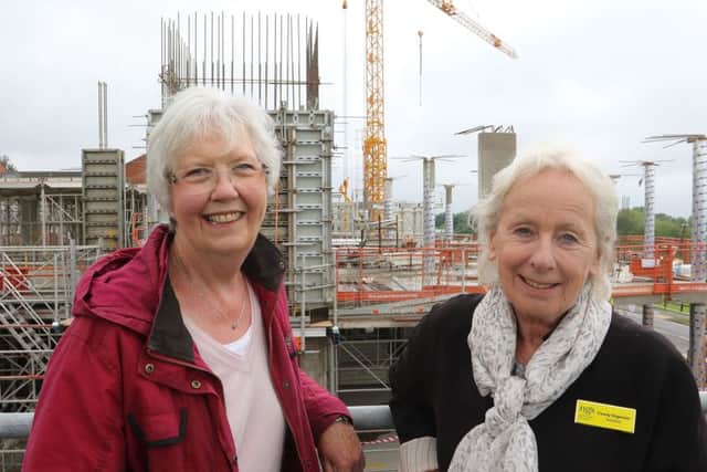 Irene Dougan and Biddy Marshall the Derbyshire and Yorkshire coordinators for the National Garden Scheme.