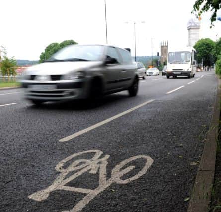 A cycle lane. Picture: Andrew Roe