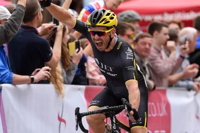 Graham Briggs wins the elite race at the Doncaster Cycle Festival. Picture: Andrew Roe