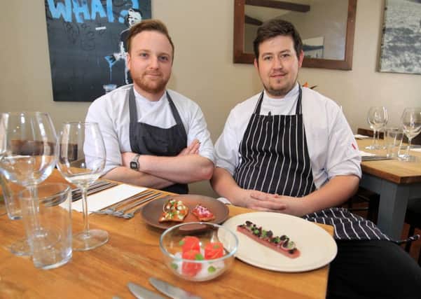 Food review on a new global dining experience at The Milestone on Green Lane in Sheffield. The theme is Australian food. Pictured are Daniel Carreras and Jamie Robinson.