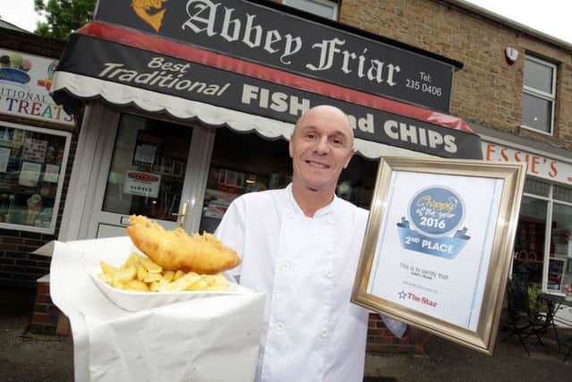The Abbey Friar is the runner up in The Star's Chippy of the Year contest 2016. Manager Andrew Cutts is pictured. Photo: Chris Etchells