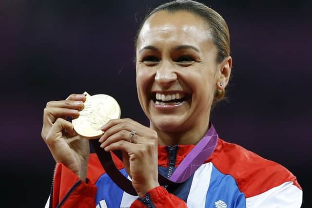 File photo of Jessica Ennis Hill with her gold medal for the heptathlon during the athletics in the Olympic Stadium at the 2012 Summer Olympics, London, on 04/08/12.  See PA Feature WELLBEING Ennis Hill. Picture credit should read: AP Photo/Daniel Ochoa De Olza/PA Photos. WARNING: This picture must only be used to accompany PA Feature WELLBEING Ennis Hill. UK REGIONAL PAPERS AND MAGAZINES, PLEASE REMOVE FROM ALL COMPUTERS AND ARCHIVES BY 29/06/16