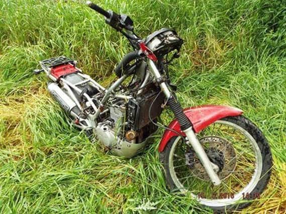 A bike seized by police in Sheffield
