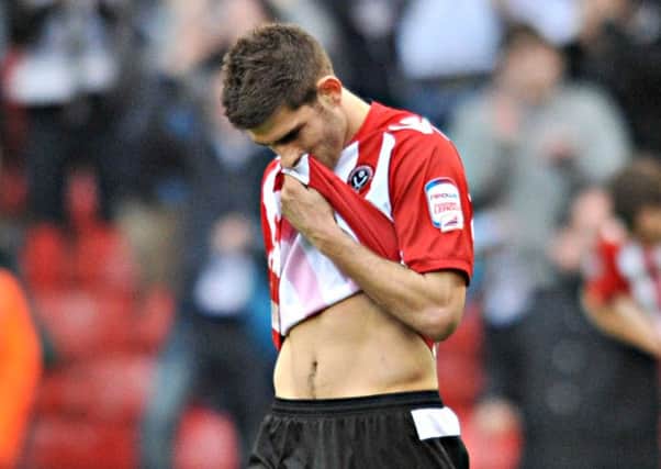 Ched Evans pictured playing at Sheffield United