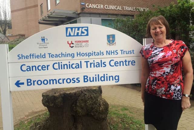 Lesley Bruce who helped set up the Institute for Cancer Studies and the Clinical Oncology Trials at Weston Park Hospital