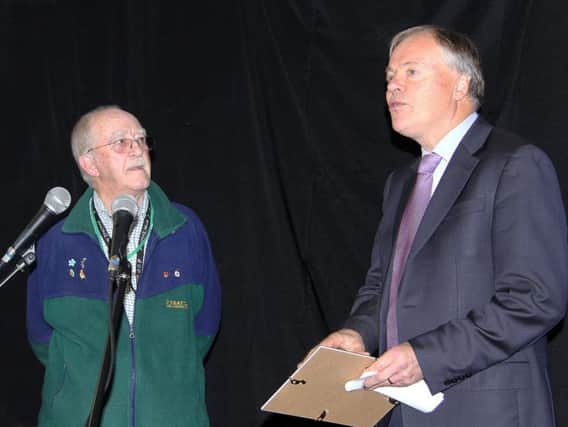 Peter Wostenholme is honoured by Clive Betts MP.