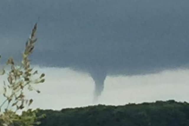 The cloud rumbles over Norton. (Photo: Gary Casson).