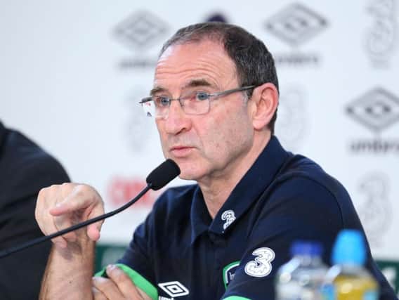 Martin O'Neill at the press conference the day after the Republic of Ireland beat Italy to qualify for the knock-out stages of Euro 2016 where they will now play France. PA Sport