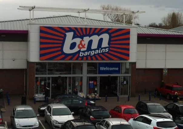 B&M Bargains, at Ravenside Retail Park, on Chartsworth Road, Chesterfield.