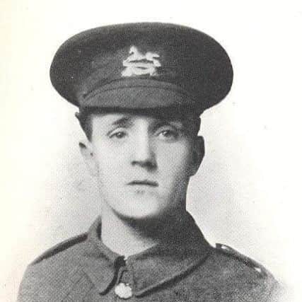Ernest Copley, who died within moments of the Battle of the Somme, aged 19