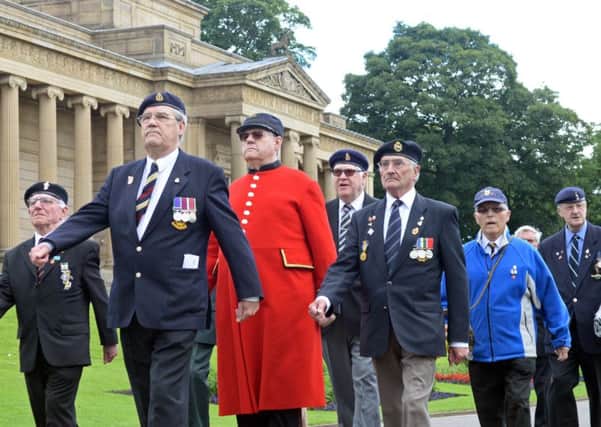 The Somme Anniversary parade gets underway at Weston Park. Picture: Marie Caley NSST Somme Memorial MC 4