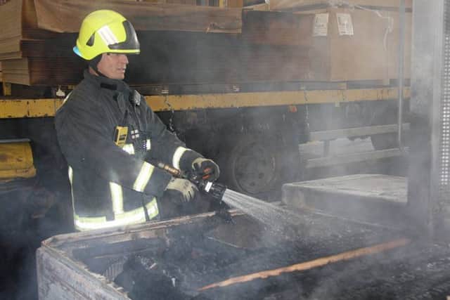 Firefighters quick actions have prevented hundreds of thousands of pounds worth of damage at the Arnold Laver warehouse on Oxclose Park Road North, Halfway, Sheffield