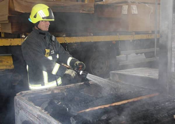 Firefighters quick actions have prevented hundreds of thousands of pounds worth of damage at the Arnold Laver warehouse on Oxclose Park Road North, Halfway, Sheffield