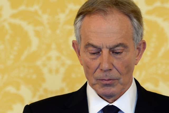 Tony Blair holds a press conference at Admiralty House, London, where responding to the Chilcot report he said: "I express more sorrow, regret and apology than you may ever know or can believe." PA Photo.