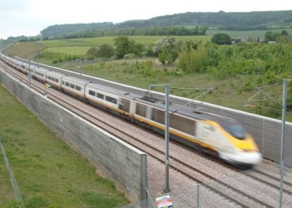 An image of an HS2 train