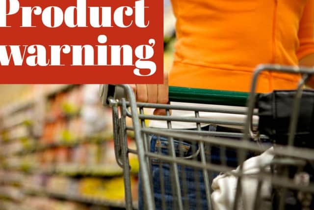 Product warning