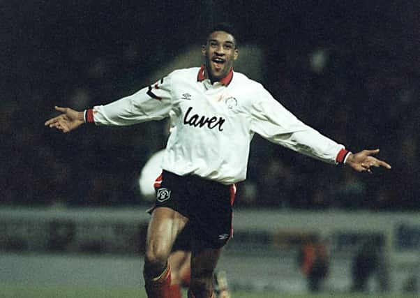 Brian Deane, pictured while playing for Sheffield United.