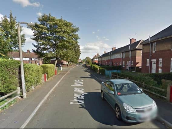 The police chase ended up in the Chequer Avenue area at around 3.10am this morning, when the man being pursued by police abandoned his vehicle and made away on foot.