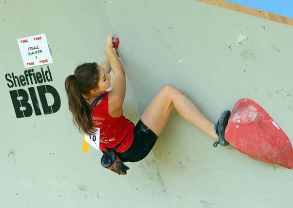 The 'Cliffhanger' outdoor festival took place in the centre of Sheffield this weekend. As well as the headline event, The British Bouldering Championships, other events included mountain biking, parkour and skateboarding. Picture Scott Merrylees