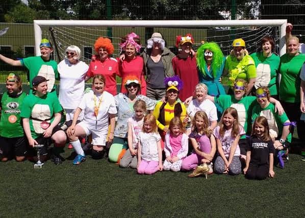 Members of Nunny's Funky Boots on the charity day.