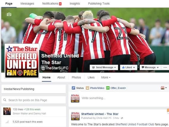 Like and share our new Sheffield United Facebook page - @TheStarSUFC
