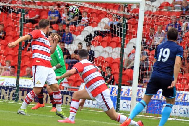 Stewart Downing's shot goes in off Andy Butler.
