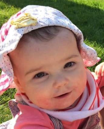 Megan Carr, five months, was hours away from dying on Sepsis, but was saved thanks to Sheffield Children's Hospital