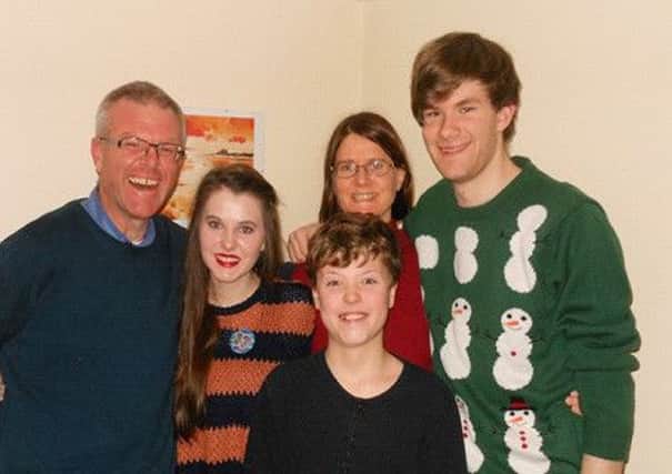 L to r:- Rev Dr Tim Gill, daughter Emily, wife Mandy, son Kadan and son  Thomas.