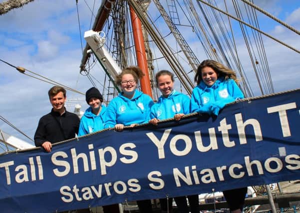 Trinity Academy students on a tall ship voyage
