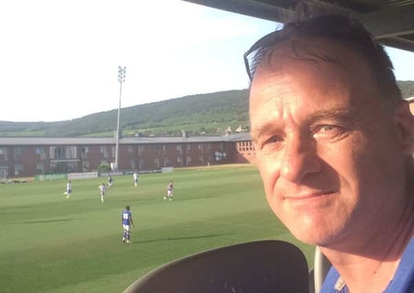 Mark Barton was the only Spireites fan in Hungary to see Chesterfield play Apollon Limassol