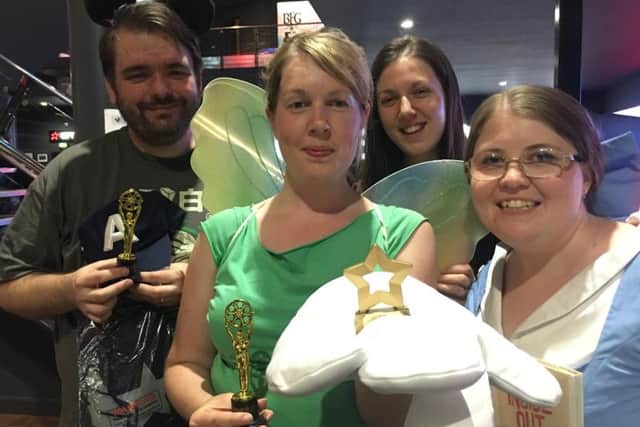 Cineworld Sheffield Disney Quiz champs 2016 - John Youle, 33; primary school assistantAbigail Screaton, 32, sales assistants Deborah Vaughan, 29, and Sarah Youle, 32.