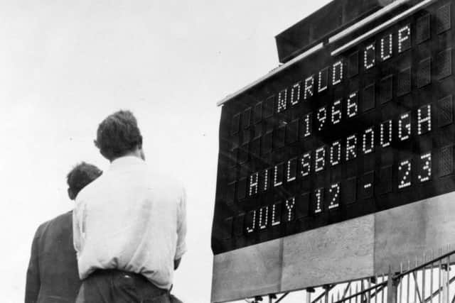 Hillsborough scoreboard signals 1966 World Cup coming to the city