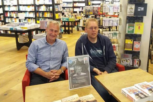 Authors Michael Fowler, left, and Nick Quantrill at Waterstones in Sheffield.