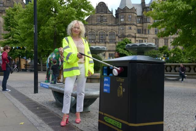 Amey's Streets Ahead education officer Millie Guthrie is urging people to take pride in Sheffield and keep the city tidy from litter