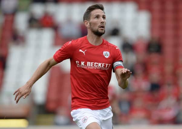 Conor Hourihane - scored Barnsley's first.  Picture:  Bruce Rollinson