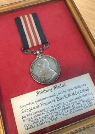 South Yorkshire Police solve mystery of medal found in cupboard. Photograph: South Yorkshire Police