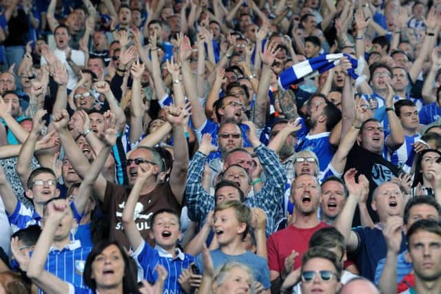 Wednesday fans made a huge noise throughout their match against Aston Villa