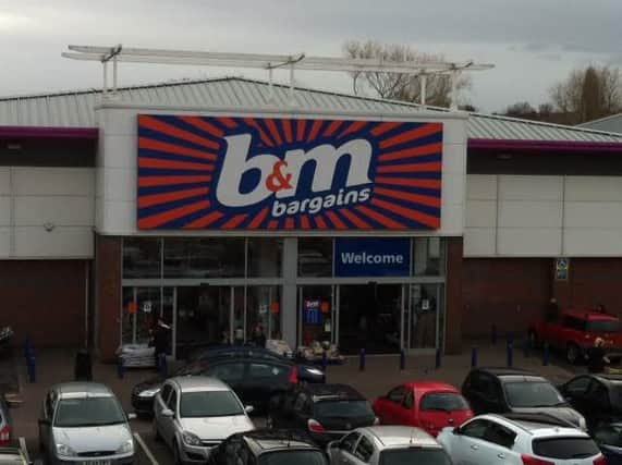 Pictured is B&M Bargains, at Ravenside Retail Park, on Markham Road, Chesterfield.