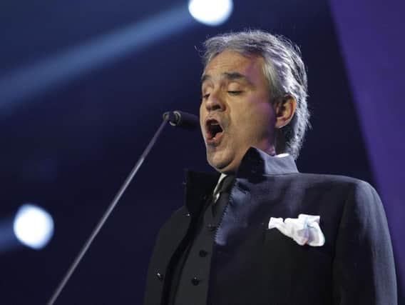Superstar tenor Andrea Bocelli