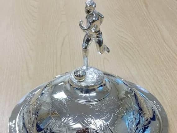 The restored trophy lid. (Photo: North Riding FA).