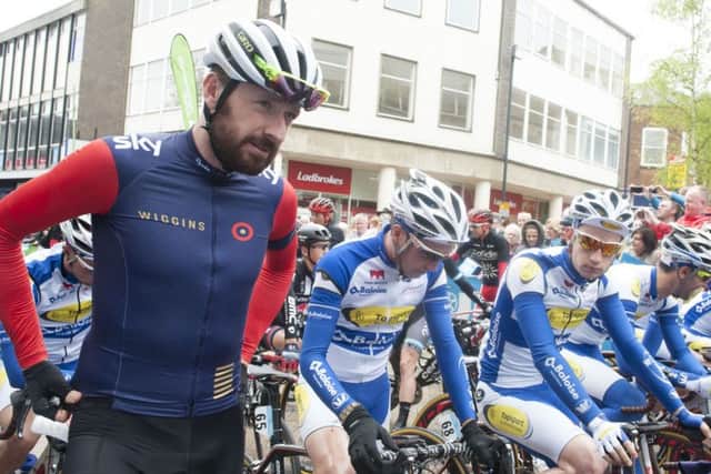 Tour de Yorkshire ceremonial start at Wakefield
Sir Bradley Wiggins lines up on the start line