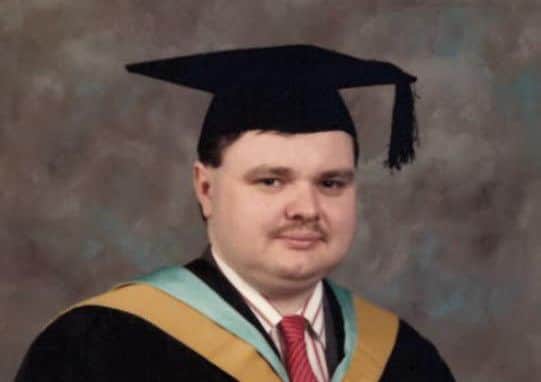Kevin Clifford graduating from his nursing degree in 1987