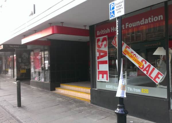 A planning application has been drawn up to gate off the entrance to the Doncaster British Heart Foundation Shop on Printing Office Street, where a homeless man was seriously injured.