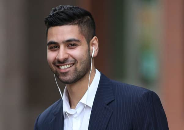 Waqas Khan, 23 of Darnall, South Yorkshire, leaves Sheffield Crown Court smiling, today August 18 2016. Pic: Tom Maddick/Ross Parry