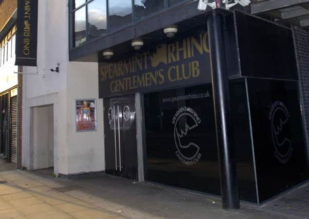 Spearmint Rhino Gentlemen's Club on Brown Street, Sheffield
