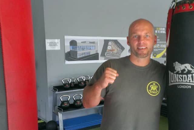 Ryan Rhodes at his current gym on London Road